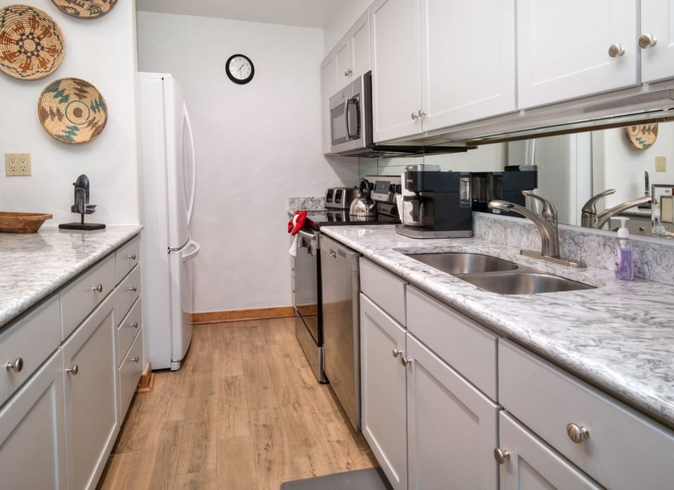 Fully stocked kitchen