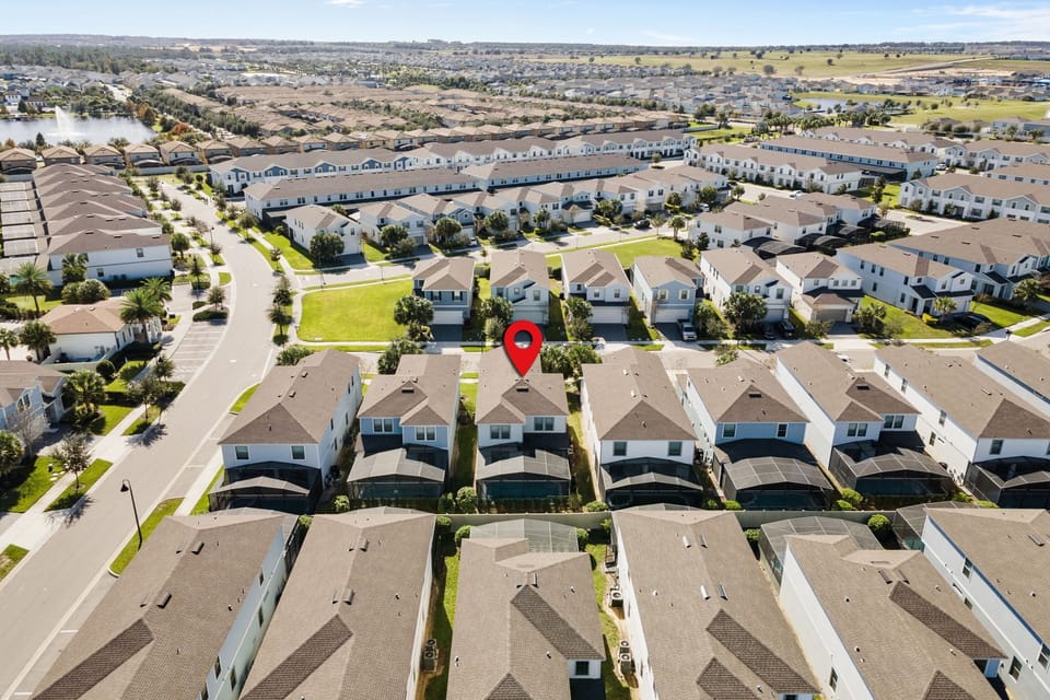 Aerial view of the position of the house.