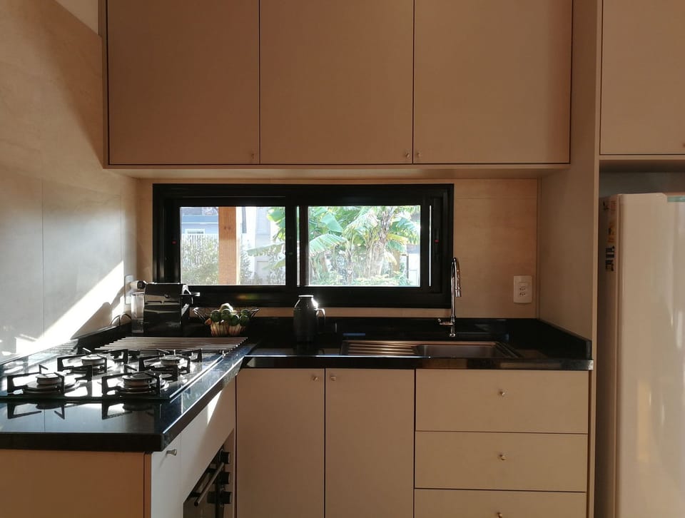 Design House, Kitchen, Garden View | Private kitchen | Fridge, cookware/dishes/utensils, dining tables