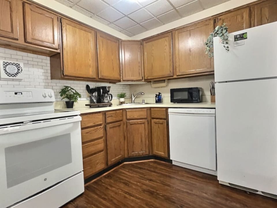 Fully-equipped kitchen for home-cooked meals.
