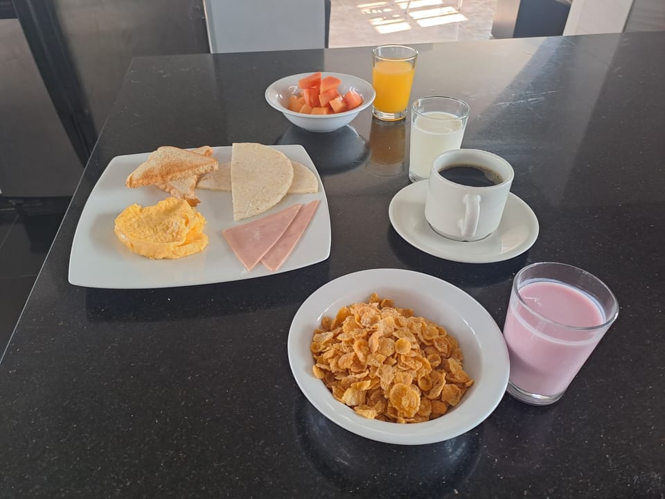 Free daily buffet breakfast