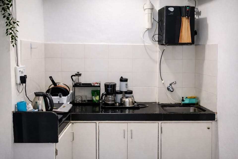 Shared fridge, microwave