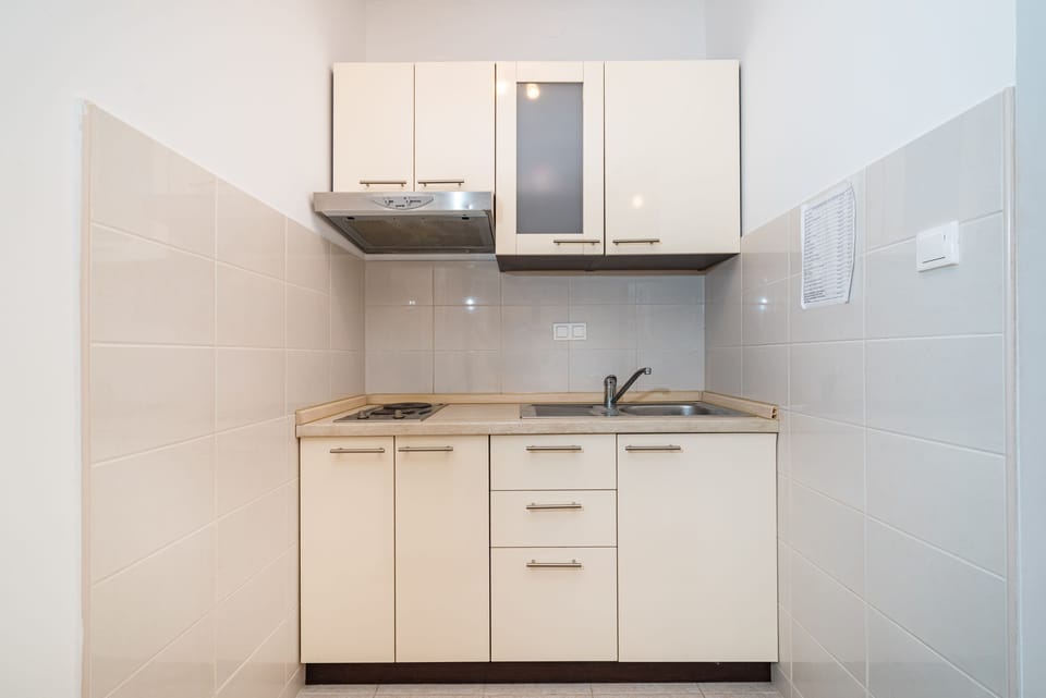 Studio, Patio | Private kitchen