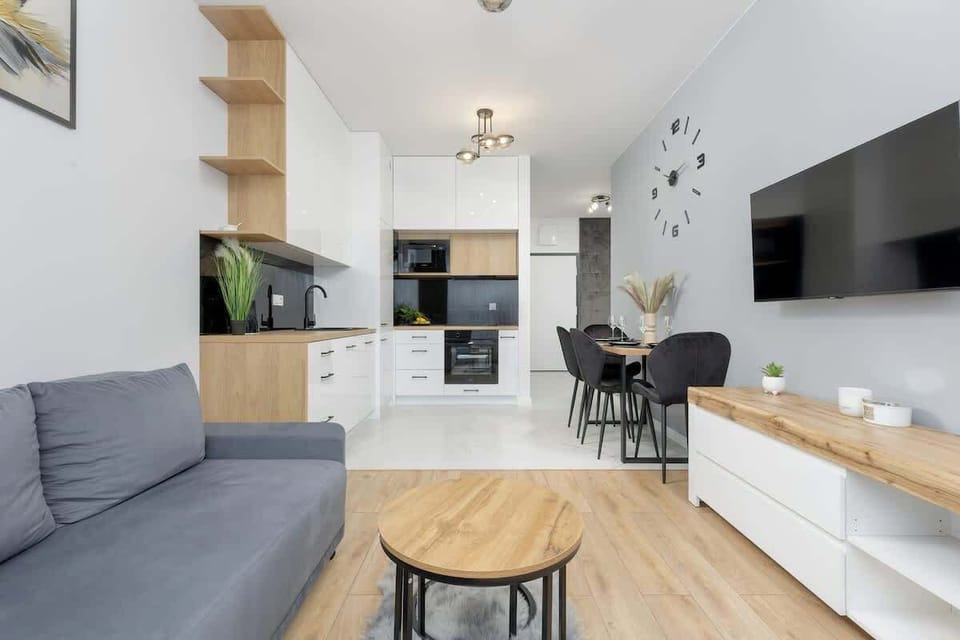Living room with a balcony