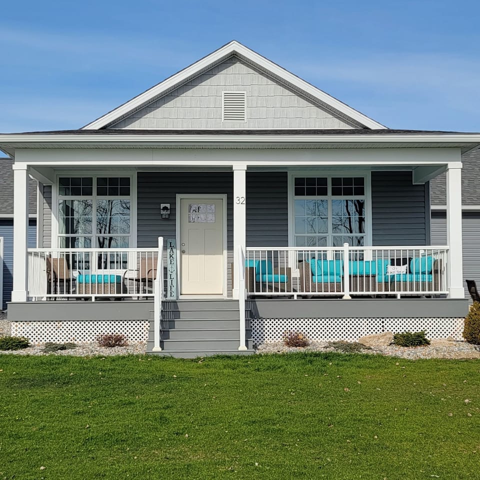 Your home away from home! the view from the front yard and water.