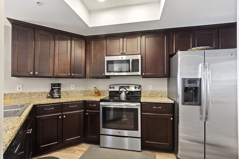 kitchen with granite counters
