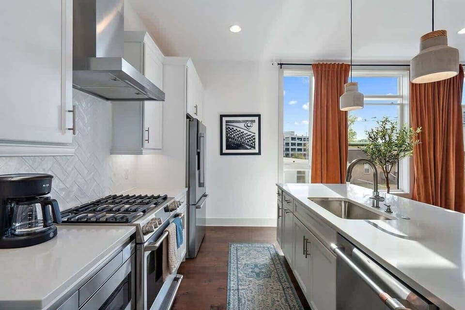 Bright and beautifully lit kitchen, perfect for cooking, gathering, and enjoying meals together.