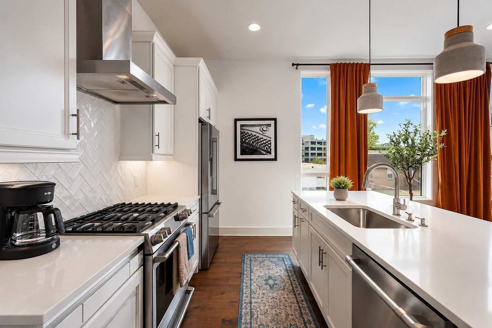 Bright, beautifully lit kitchen perfect for cooking, gathering, and sharing meals together.