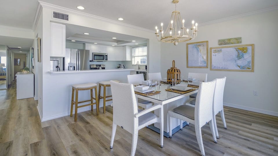 Convenient Kitchen with Walk-Through to Table
