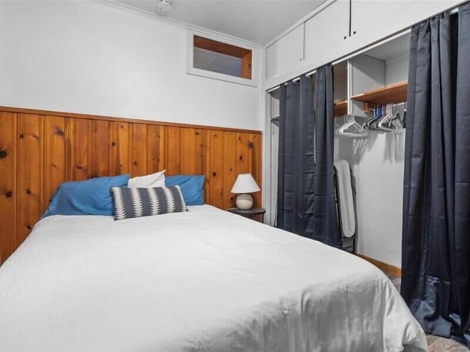 BR 1 = plush queen bed with Closet