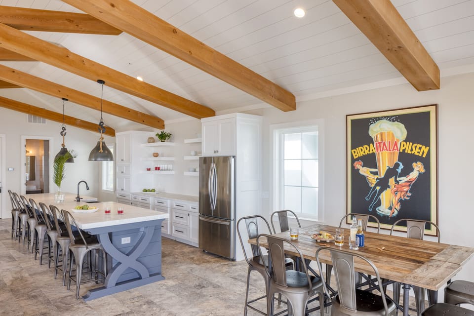 Second kitchen and dining area.