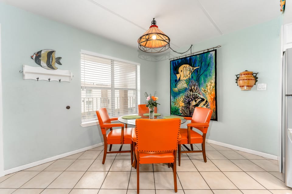 Experience the joy of great food, laughter, and engaging conversations at our vacation dining table. Take a seat and indulge in a memorable dining experience.