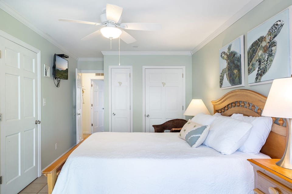 Ground Level Bedroom with Queen