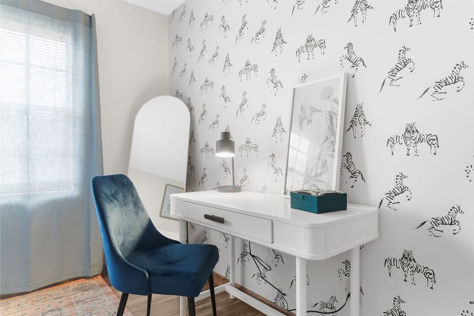 Dedicated workspace in the bedroom