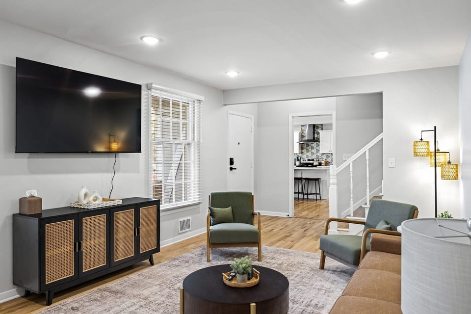 Living Room w/ 65" Smart TV