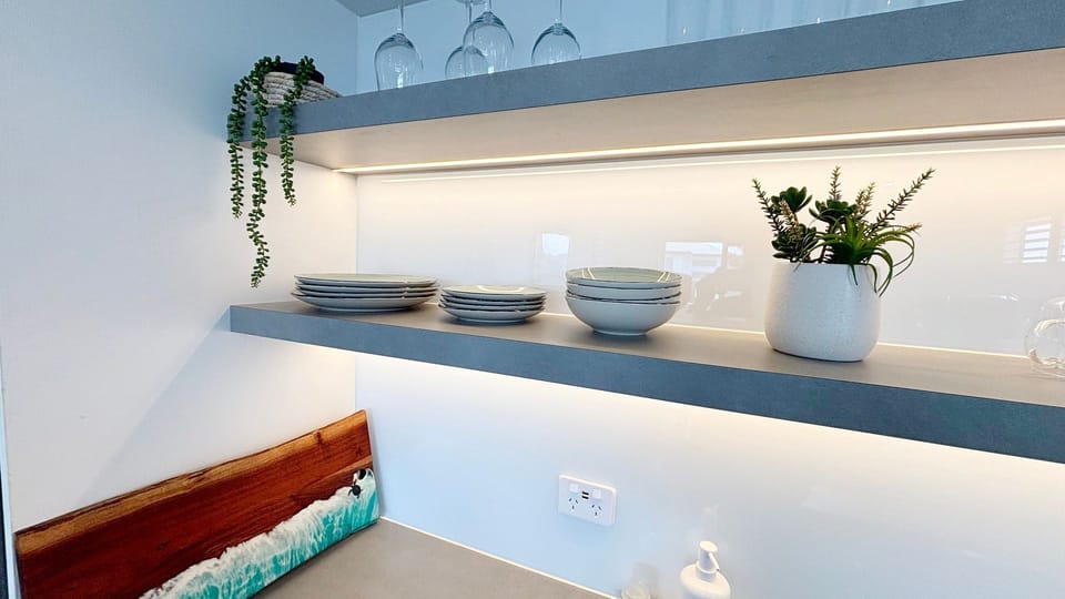 Upstairs kitchenette. 
