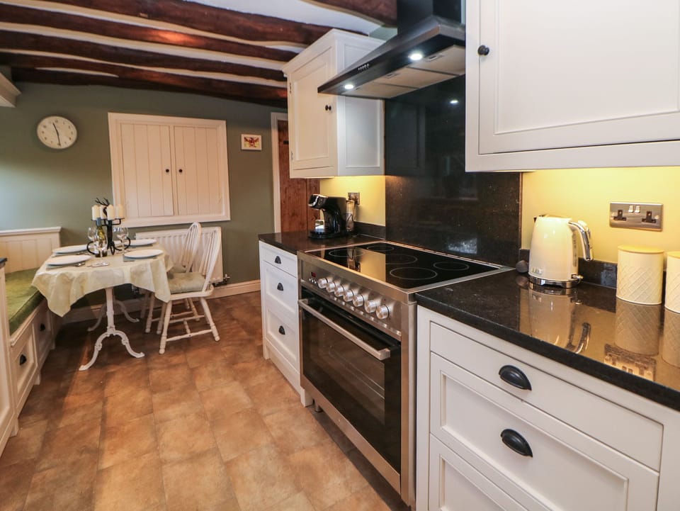Fridge, dishwasher, electric kettle, toaster