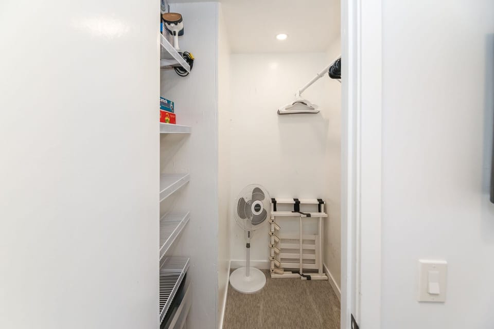 Large walk-in closet in the second bedroom