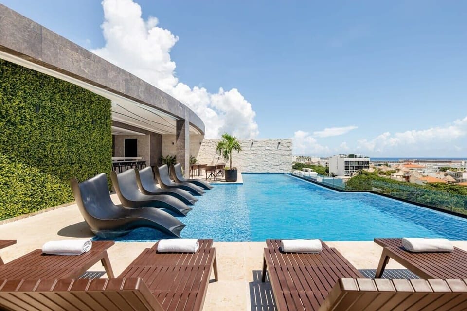 Take in the view of the turquoise blues of the Caribbean Sea