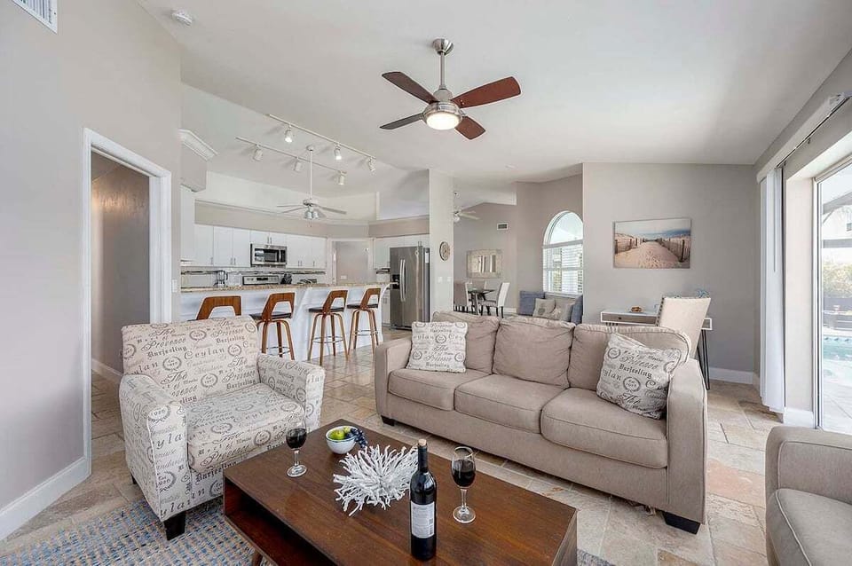 Comfortable Living Room with Couches and Chair