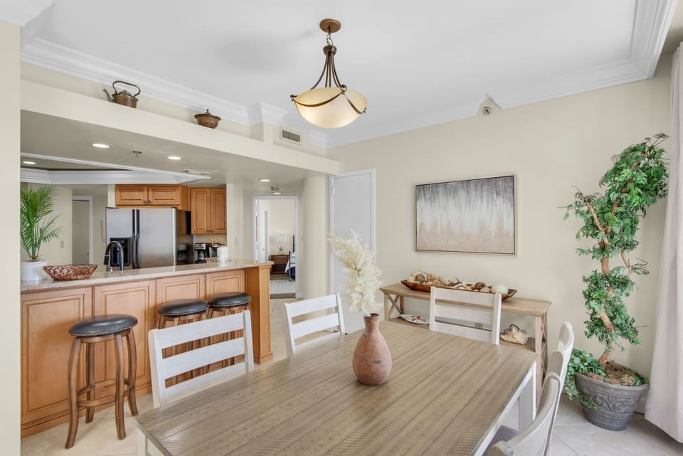 Dining and kitchen