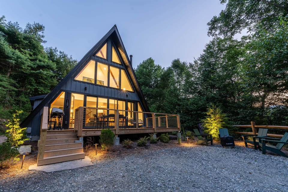 Modern A-Frame | 3BR | 2BA | Stairs Required | 1,887 Sq Ft