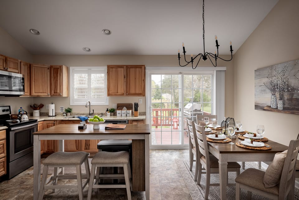 Whip up something delicious in our well appointed kitchen. 