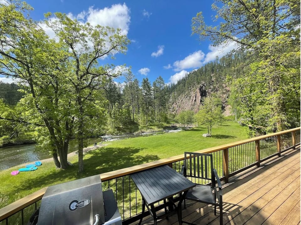 View from the back deck overlooking the creek.