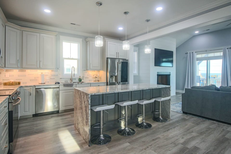 Fully equipped kitchen with all you need to make those memorable coastal meals.