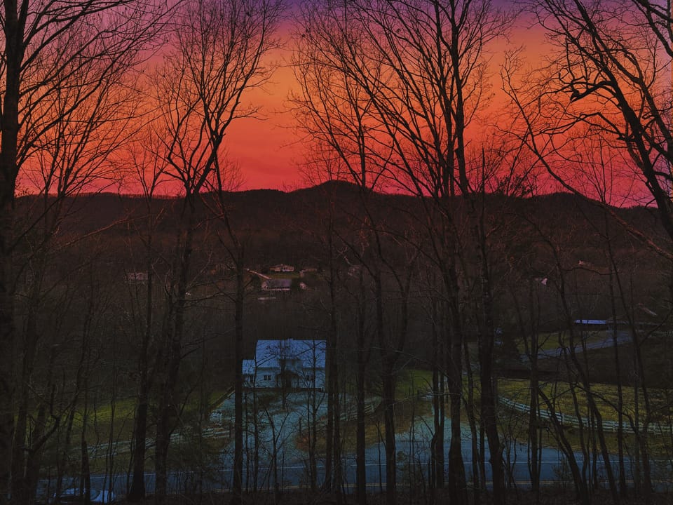 View from the Oversized Porch at Bavarian (the white house is Toasted Marshmallow)