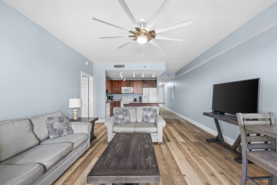 Step into your serene spa-like bathroom, where dual sinks and a soaking tub await your relaxation. Soft lighting and elegant finishes create the perfect retreat after a long day of adventure.