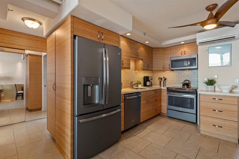 Create meals in the well stocked kitchen
