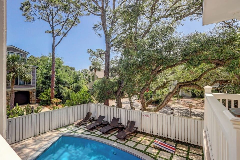 View of pool area