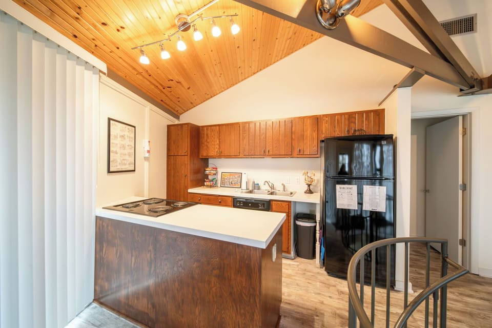 Fully Equipped Kitchen includes microwave, stove, oven, dishwasher and fridge