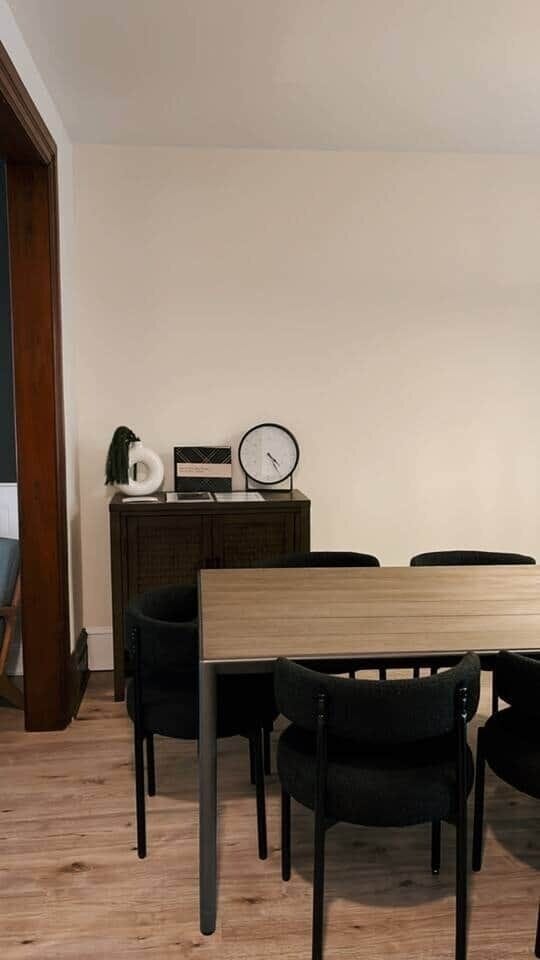 The dining room "hub" where you will find everything you need to know during your stay