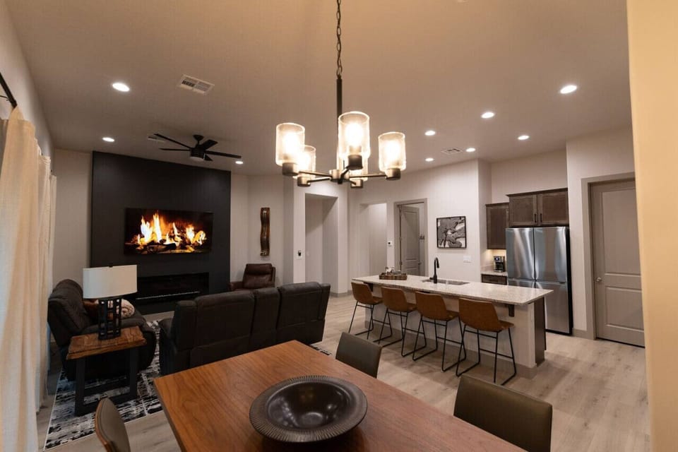 Elegance meets tech ology in this professionally designed home.
