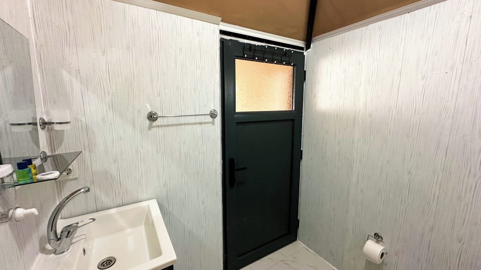 Classic Triple Room | Bathroom | Shower, towels, soap, toilet paper