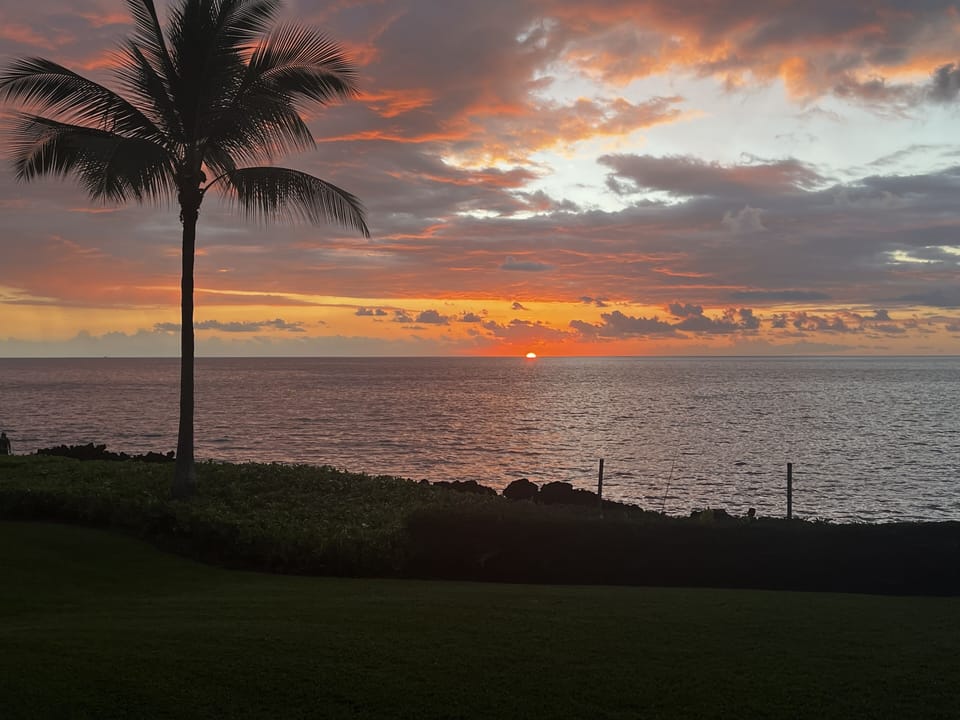 Sunset view from lanai