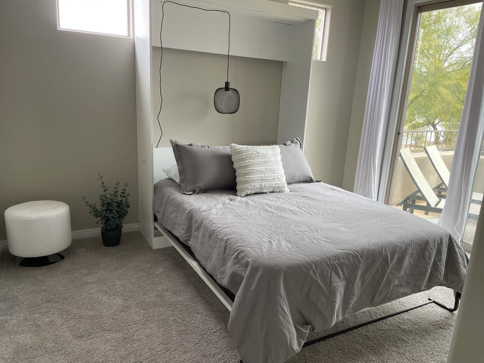 Second bedroom with bed down