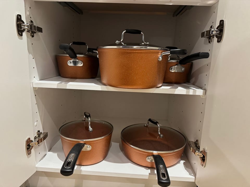 Kitchen pots and pans