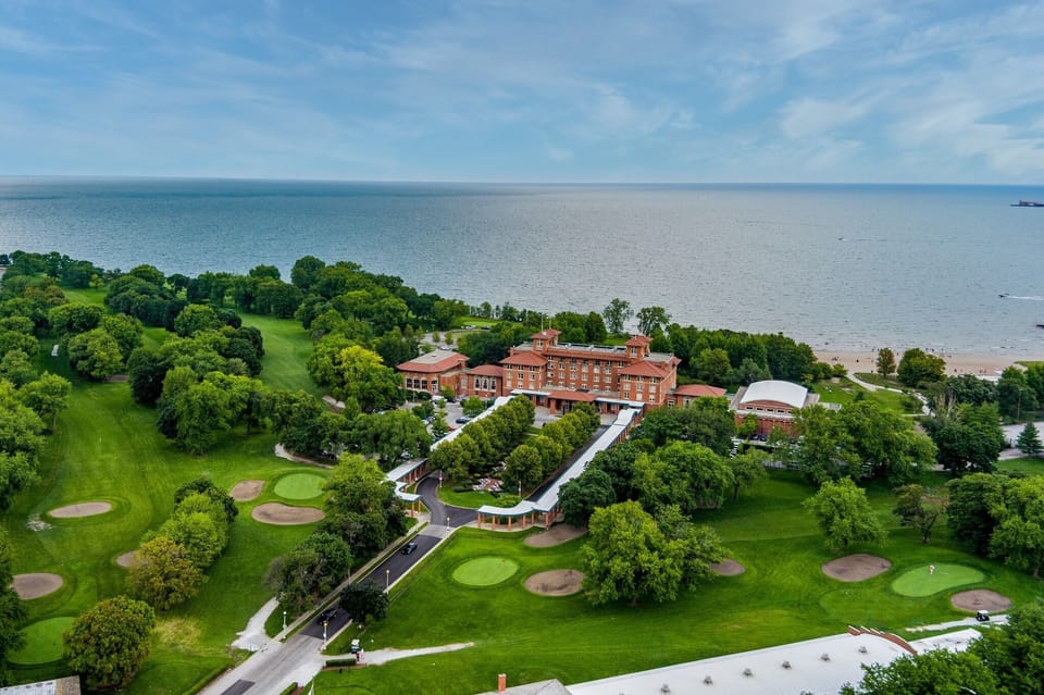 5 min walk to the South Shore Cultural Center & golf course. *Not actual view*