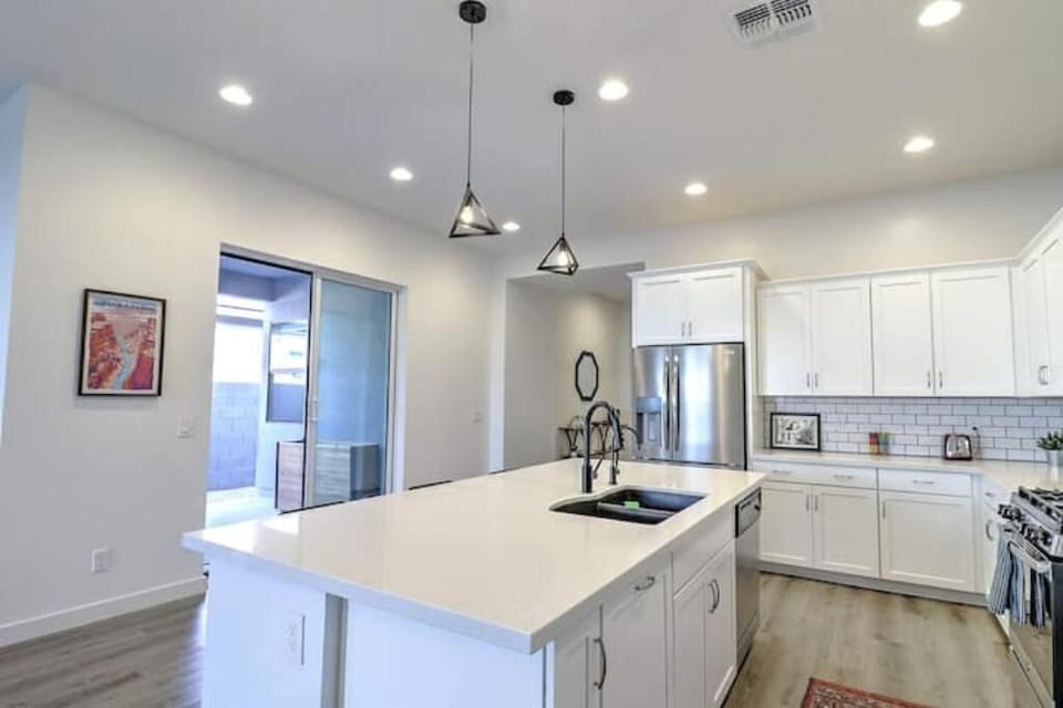 Open concept kitchen