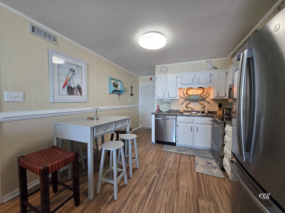Kitchen with full size appliances