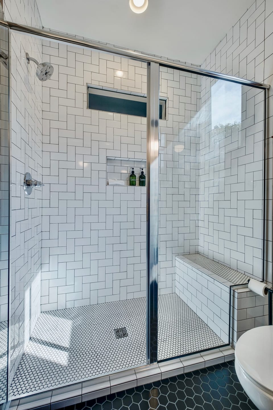 Bench in the shower, standing's hard!
