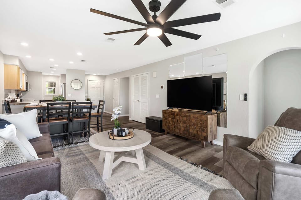 Condo, Multiple Beds, Balcony, Golf View (Catch the Sunrise) | Living area | 42-inch flat-screen TV with digital channels, fireplace