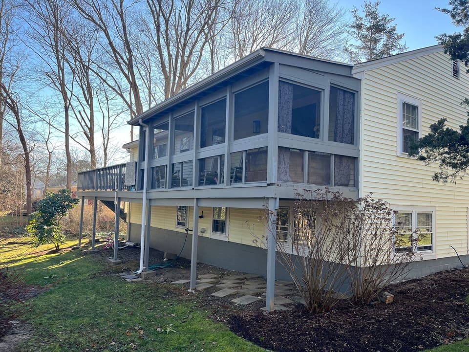 Rear of House w/Screened In Porch