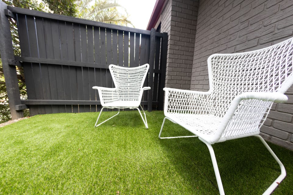 private outside meditation and relaxing area.
