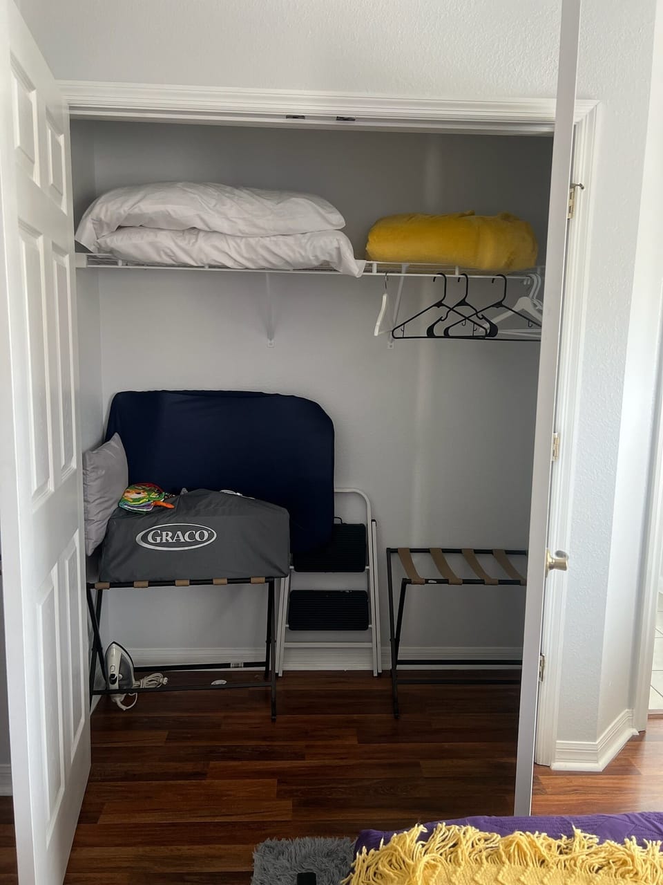 Pack n’ Play (stored in Aladdin’s or Peter Pan’s closet)