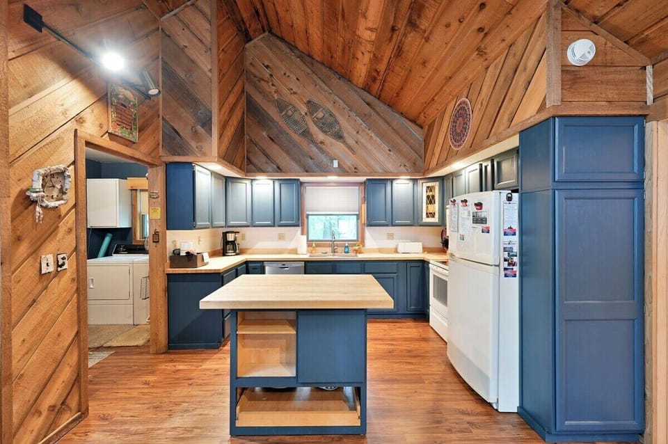 Kitchen is well equipped.