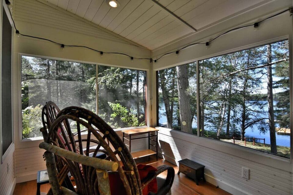 What's a Lake Cabin with out the quintessential screen porch?